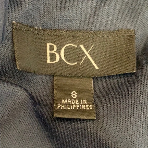 ๐ BCX navy blue sheer layer dress size 8 - Picture 5 of 9